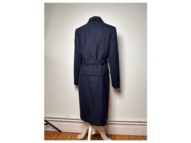 Vintage Courreges Paris Twin Set Marine M Marineblau - Ansicht 3