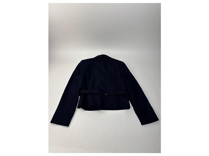 Vintage Courreges Paris Twin Set Marine M Marineblau - Ansicht 6