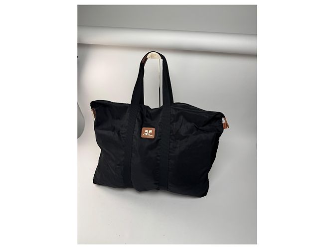 Borsa da viaggio vintage Courreges nera Nero - vista 10