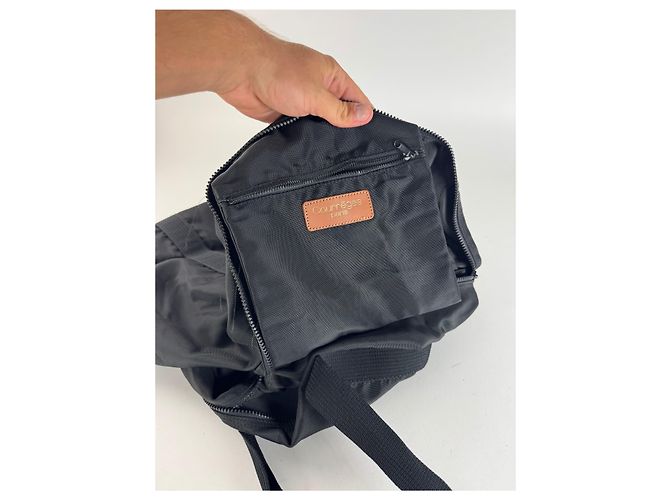 Borsa da viaggio vintage Courreges nera Nero - vista 13