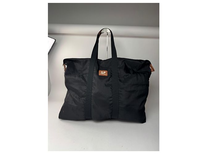 Borsa da viaggio vintage Courreges nera Nero - vista 15