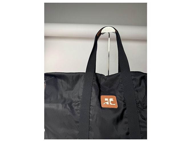 Borsa da viaggio vintage Courreges nera Nero - vista 5