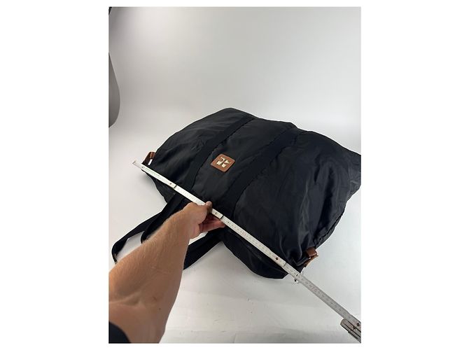 Borsa da viaggio vintage Courreges nera Nero - vista 9