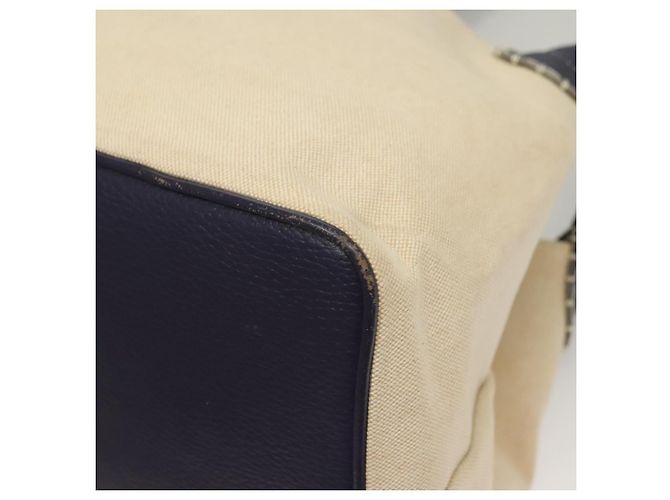 Borsa Tote Burberry in tela e pelle beige viola Auth bs28324 Porpora - vista 13