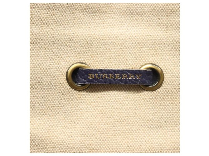 Borsa Tote Burberry in tela e pelle beige viola Auth bs28324 Porpora - vista 14