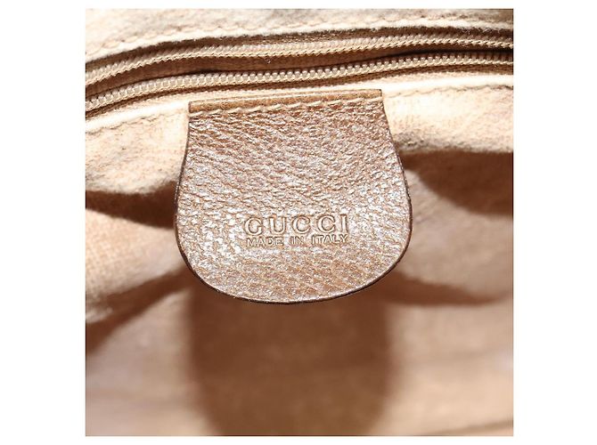 GUCCI Shoulder Bag Canvas Beige Gold 007 115 0162 Auth BA4154 Golden - view 14