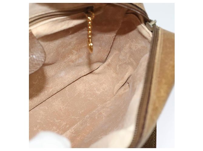 GUCCI Shoulder Bag Canvas Beige Gold 007 115 0162 Auth BA4154 Golden - view 16