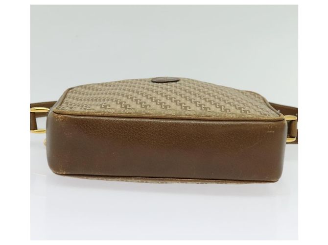 GUCCI Shoulder Bag Canvas Beige Gold 007 115 0162 Auth BA4154 Golden - view 9