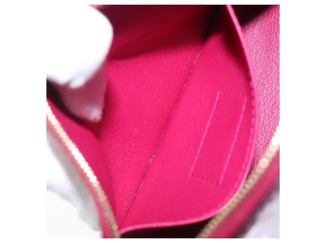 LOUIS VUITTON Pochette Cosmetica Monogram Vernis Rosa Indiano M90009 Auth 134589 - vista 11