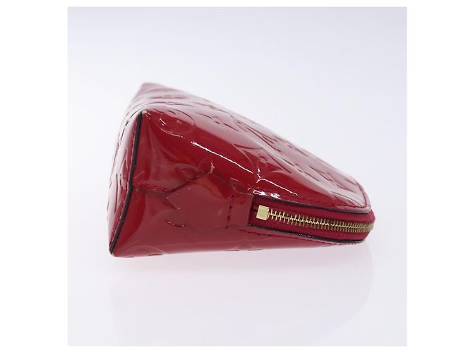 LOUIS VUITTON Pochette Cosmetica Monogram Vernis Rosa Indiano M90009 Auth 134589 - vista 3