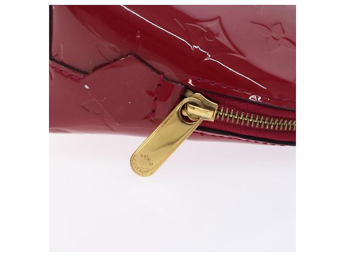 LOUIS VUITTON Pochette Cosmetica Monogram Vernis Rosa Indiano M90009 Auth 134589 - vista 8
