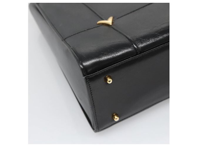 Borsa a Spalla in Pelle Nera e Oro Auth BA4048 di VALENTINO Nero D'oro - vista 17