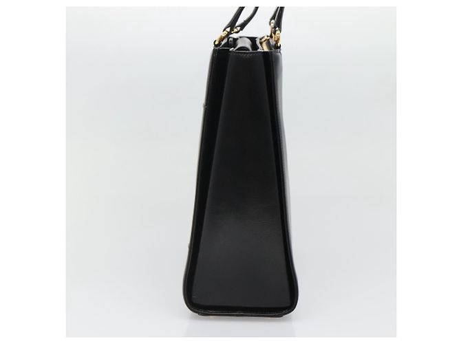 Borsa a Spalla in Pelle Nera e Oro Auth BA4048 di VALENTINO Nero D'oro - vista 3