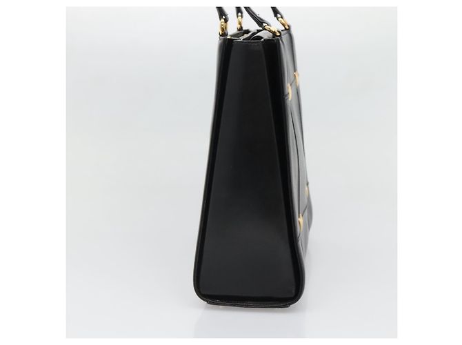 Borsa a Spalla in Pelle Nera e Oro Auth BA4048 di VALENTINO Nero D'oro - vista 4