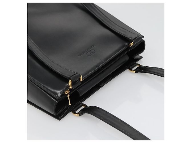 Borsa a Spalla in Pelle Nera e Oro Auth BA4048 di VALENTINO Nero D'oro - vista 6