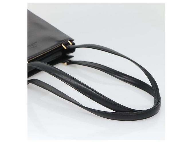 Borsa a Spalla in Pelle Nera e Oro Auth BA4048 di VALENTINO Nero D'oro - vista 7