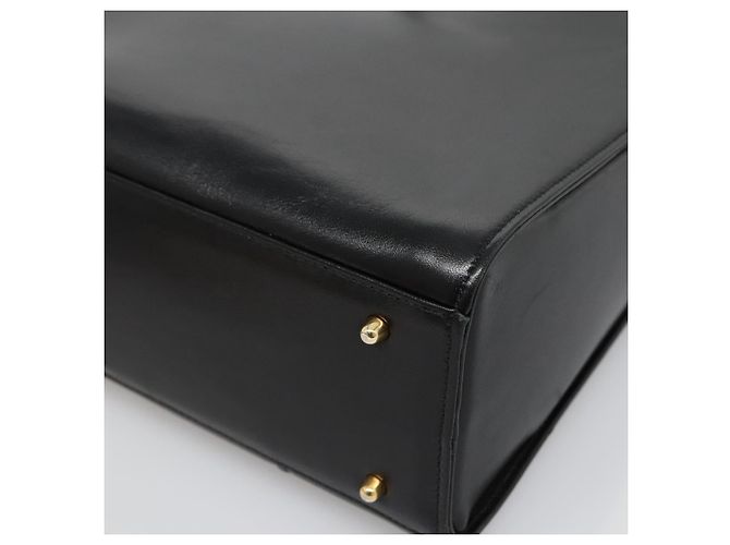 Borsa a Spalla in Pelle Nera e Oro Auth BA4048 di VALENTINO Nero D'oro - vista 8