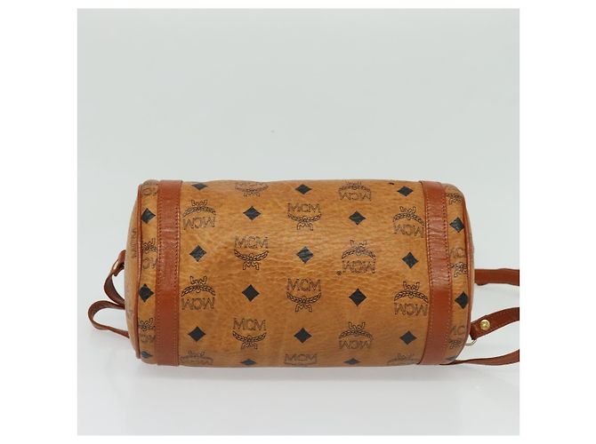 Borsa a spalla MCM Logogram Vicetos in pelle PVC marrone oro Auth BA4155 D'oro - vista 9