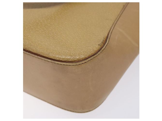 Gucci Borsa Tote in pelle beige argento 002 1135 Auth 132207 - vista 12