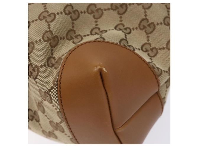 Borsa a Spalla Gucci GG Canvas Web Sherry Line Beige Argento 308930 Auth ep9380 - vista 12