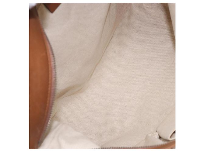 Borsa a Spalla Gucci GG Canvas Web Sherry Line Beige Argento 308930 Auth ep9380 - vista 17