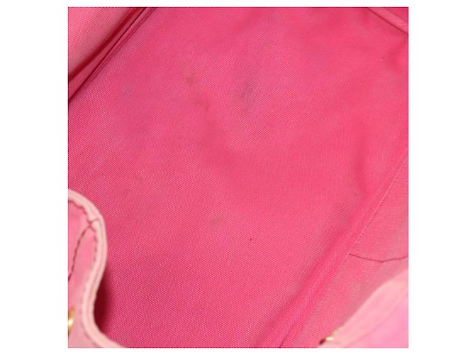 PRADA Canapa GM Borsa a Mano in Tela Rosa Oro Auth bs28066 D'oro - vista 16