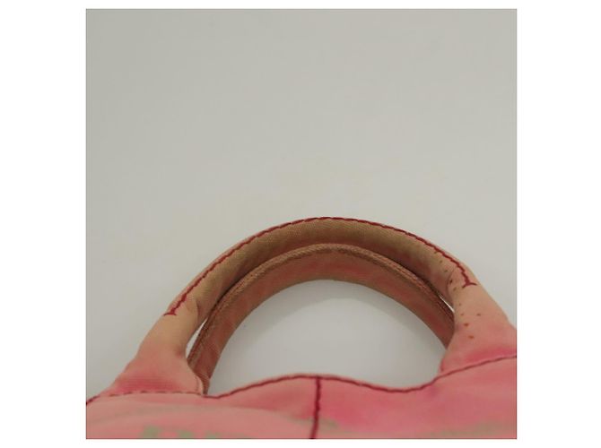PRADA Canapa GM Borsa a Mano in Tela Rosa Oro Auth bs28066 D'oro - vista 8