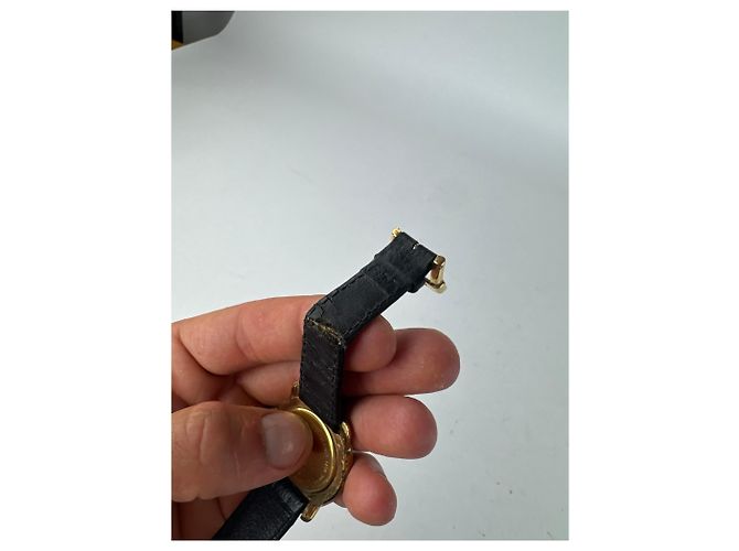 Vintage Fendi 2 Face Uhr Gold schwarz Golden - Ansicht 12