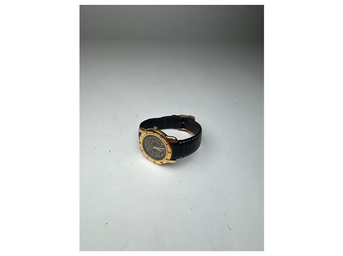 Vintage Fendi 2 Face Uhr Gold schwarz Golden - Ansicht 3