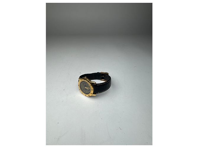 Vintage Fendi 2 Face Uhr Gold schwarz Golden - Ansicht 7