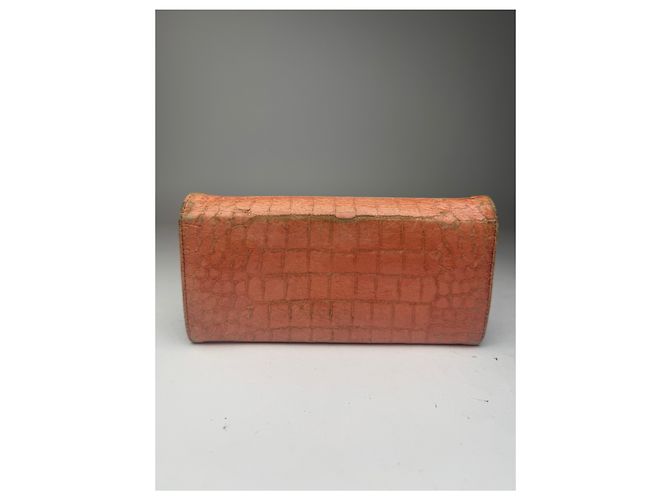 Vintage Miu Miu Leather Wallet orange - view 2