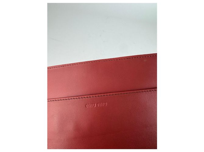 Vintage Miu Miu Leather Wallet orange - view 7