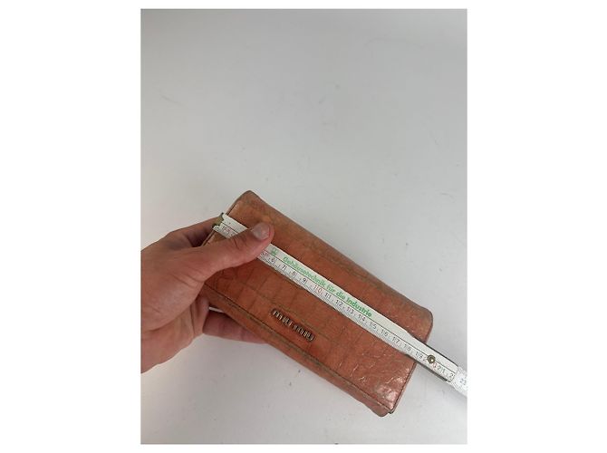 Vintage Miu Miu Leather Wallet orange - view 9