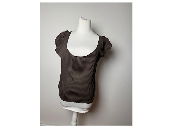 Top Vintage Gucci Marrone S - vista 14