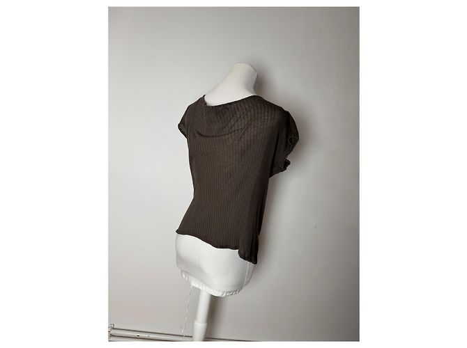 Top Vintage Gucci Marrone S - vista 3