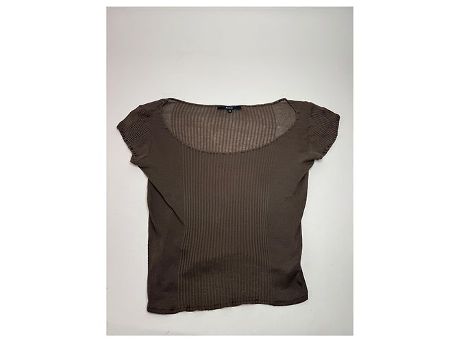 Top Vintage Gucci Marrone S - vista 4