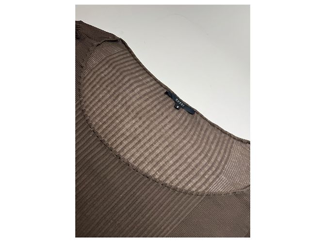 Top Vintage Gucci Marrone S - vista 5