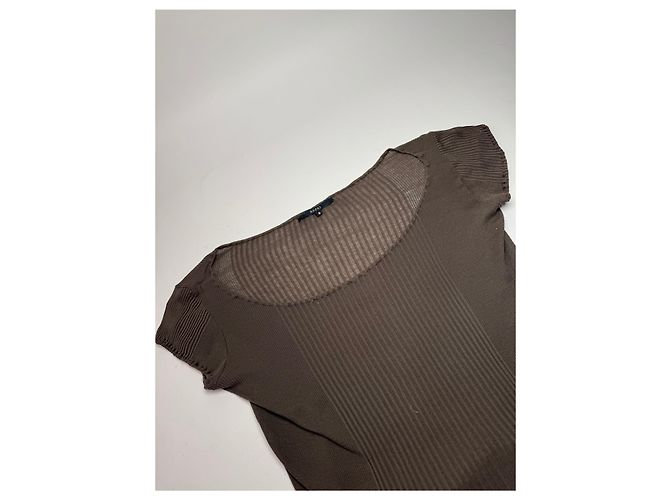 Top Vintage Gucci Marrone S - vista 6