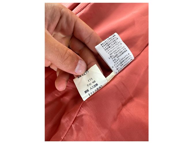 Vintage Courreges Lederjacke rot - Ansicht 12