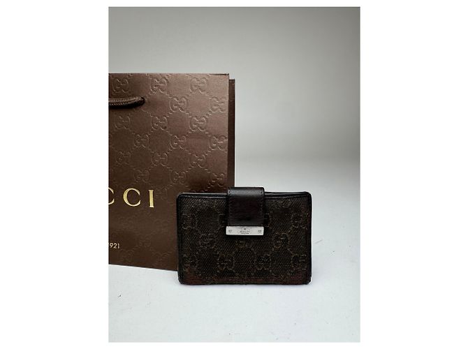 Vintage Gucci Monogramm Kartenhalter schwarz - Ansicht 12