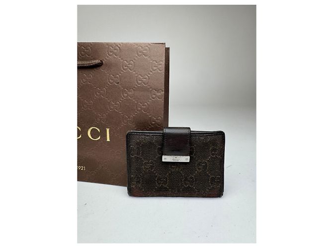 Vintage Gucci Monogramm Kartenhalter schwarz - Ansicht 6