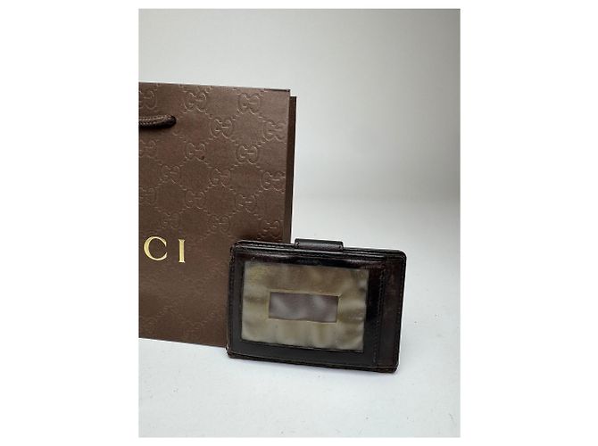 Vintage Gucci Monogramm Kartenhalter schwarz - Ansicht 7