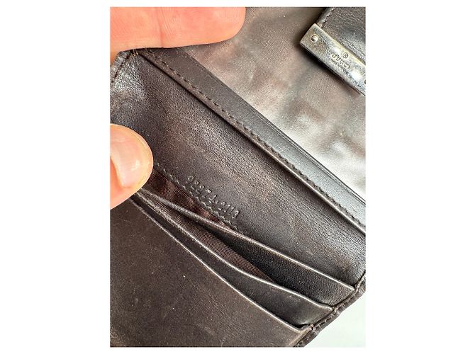 Vintage Gucci Monogramm Kartenhalter schwarz - Ansicht 8