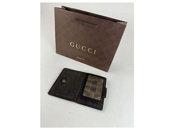 Vintage Gucci Monogramm Kartenhalter schwarz - Ansicht 9