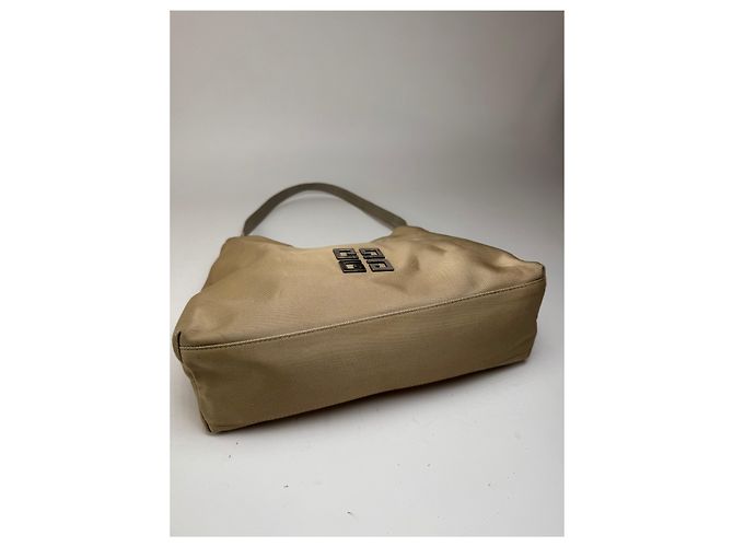 Vintage Givenchy 4G Baumwolltasche beige - Ansicht 10