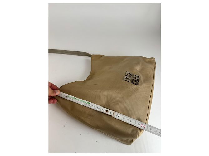 Vintage Givenchy 4G Baumwolltasche beige - Ansicht 12