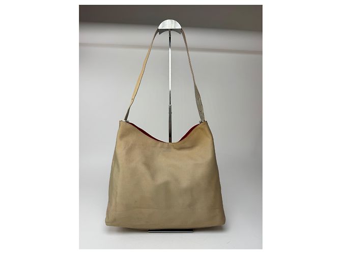 Vintage Givenchy 4G Baumwolltasche beige - Ansicht 2