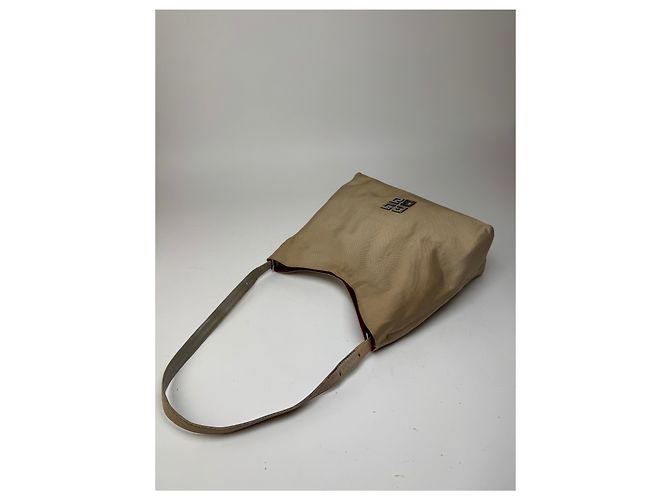 Vintage Givenchy 4G Baumwolltasche beige - Ansicht 9