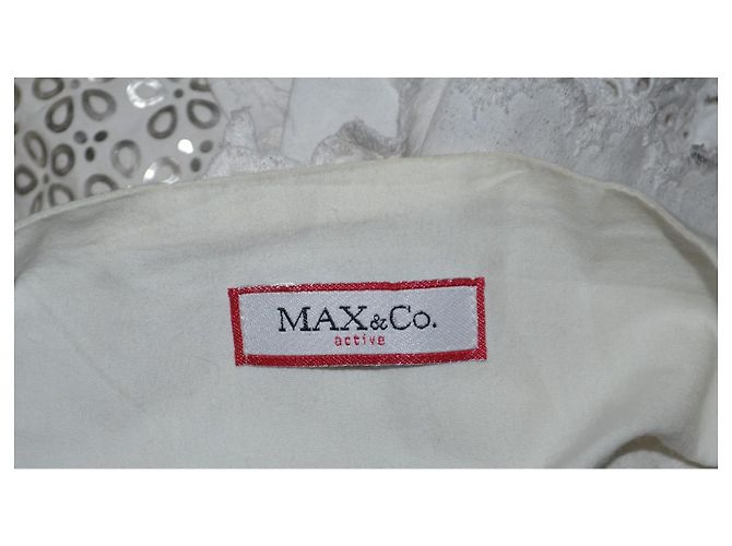 Minifalda con volantes Max & Co de algodón blanco gris - vista 5