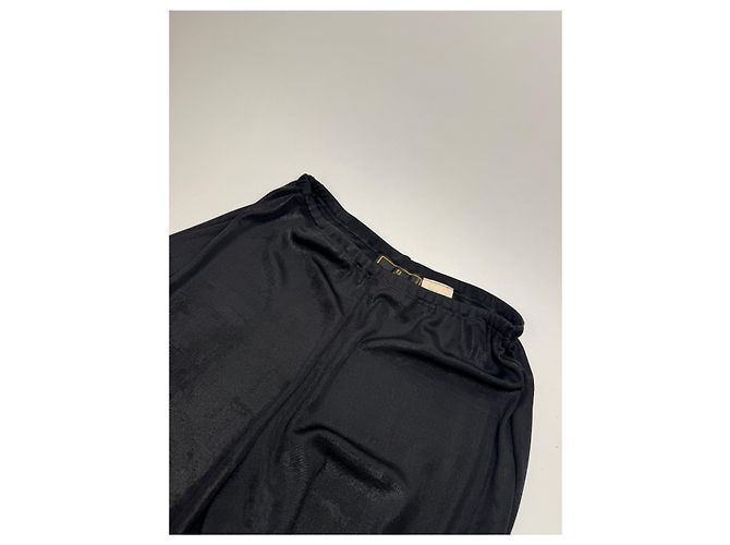 Vintage Fendi Roma Polyester pants M black - view 2